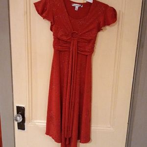 Girls size 7 red Christmas dress
